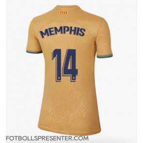 Barcelona Memphis Depay #14 Borta Matchtröja Dam 2022-23 Kortärmad